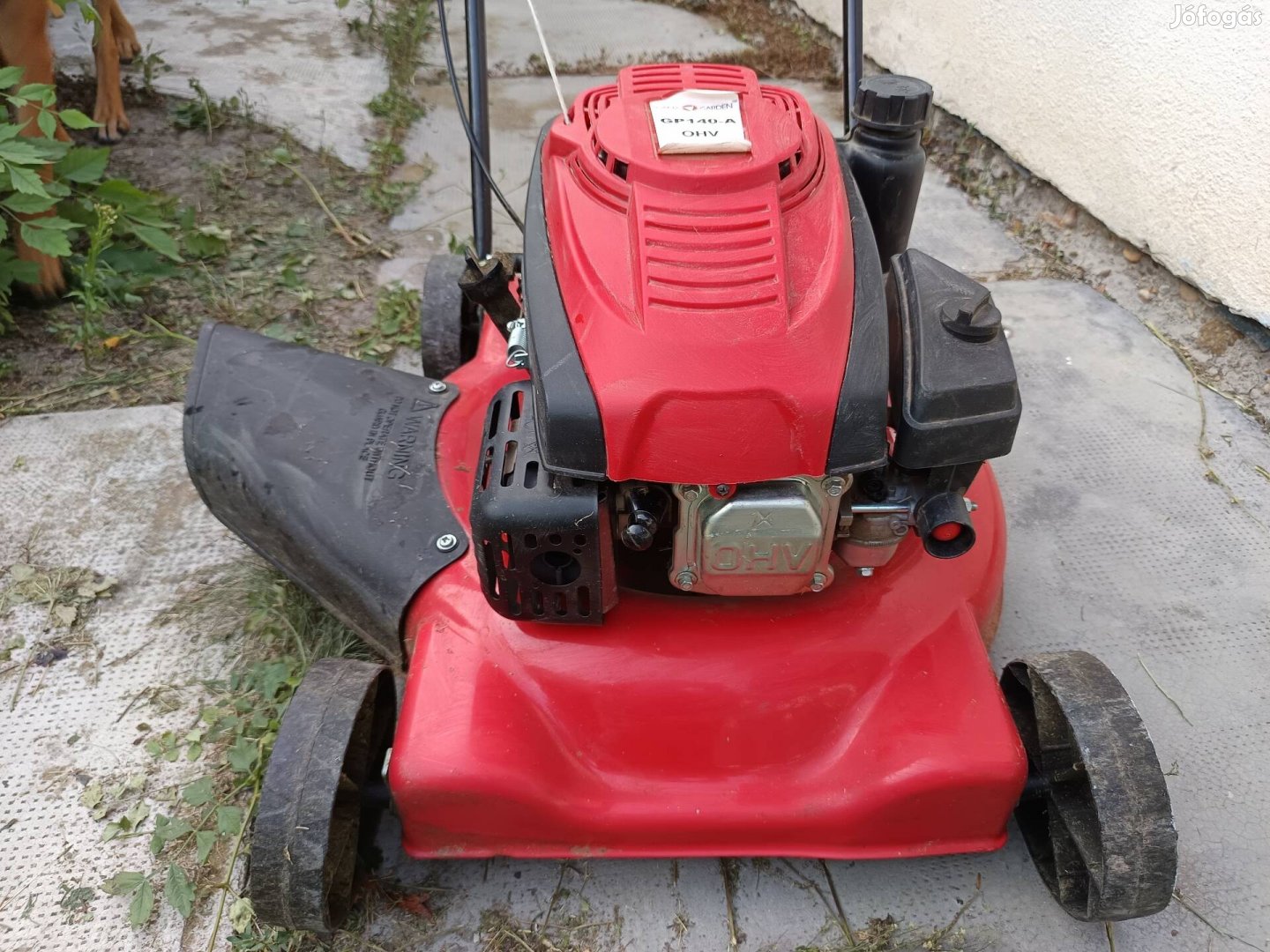 benzines fűnyíró 140 ccm, alig használt