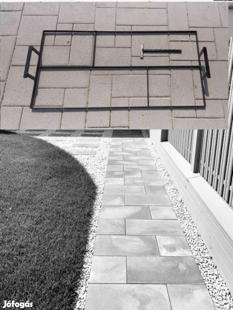 beton mintázó sablon vasból Akciós 90*50 cm