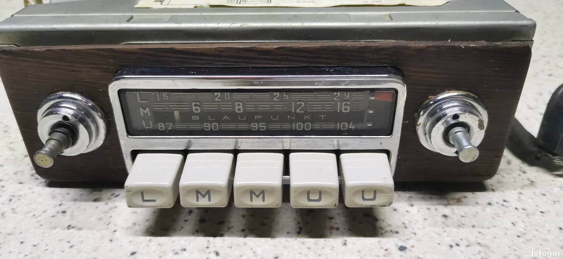 blaupunkt autórádió veterán/oldtimer/régi/retró