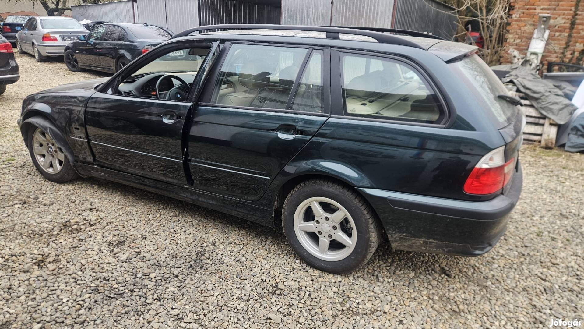 bmw e46 zöld bal elso ajto