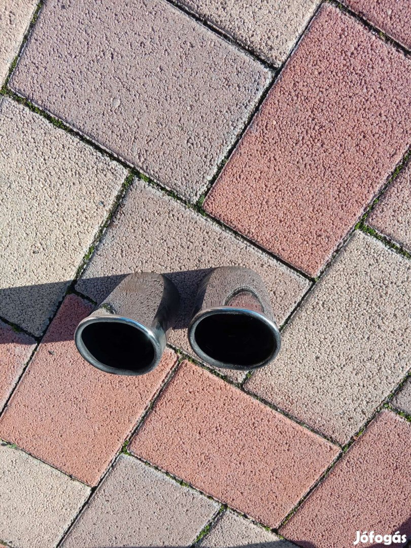 bmw e60 kipufogó krómvég