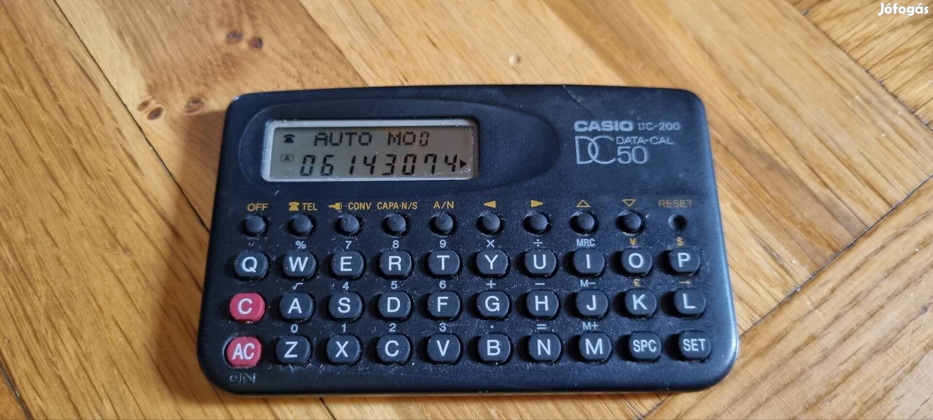 casio adatkalkulátor DC200 típusú 