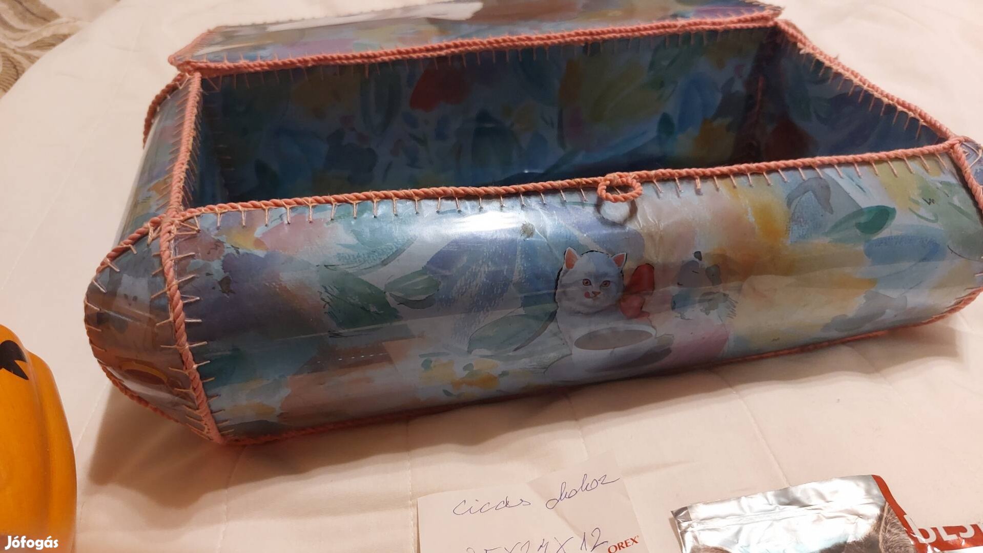 cica! doboz.kaspo. keramia cica stb