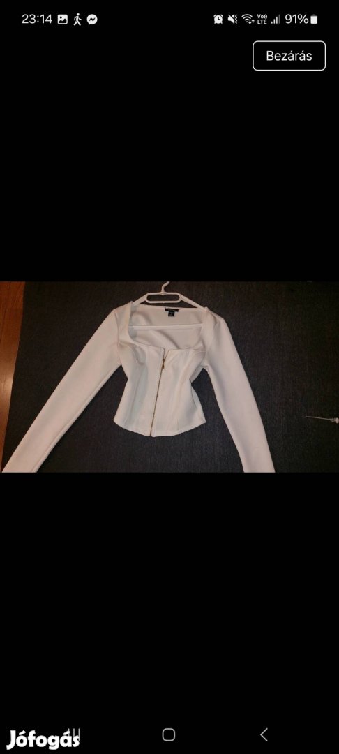 cipzáros hosszú ujjú felső