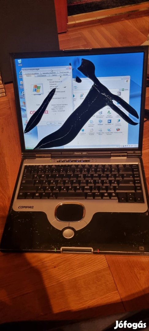 compaq Presatio2800 laptop Intel P4 1.4 ghz, 1gb ram, 20gb