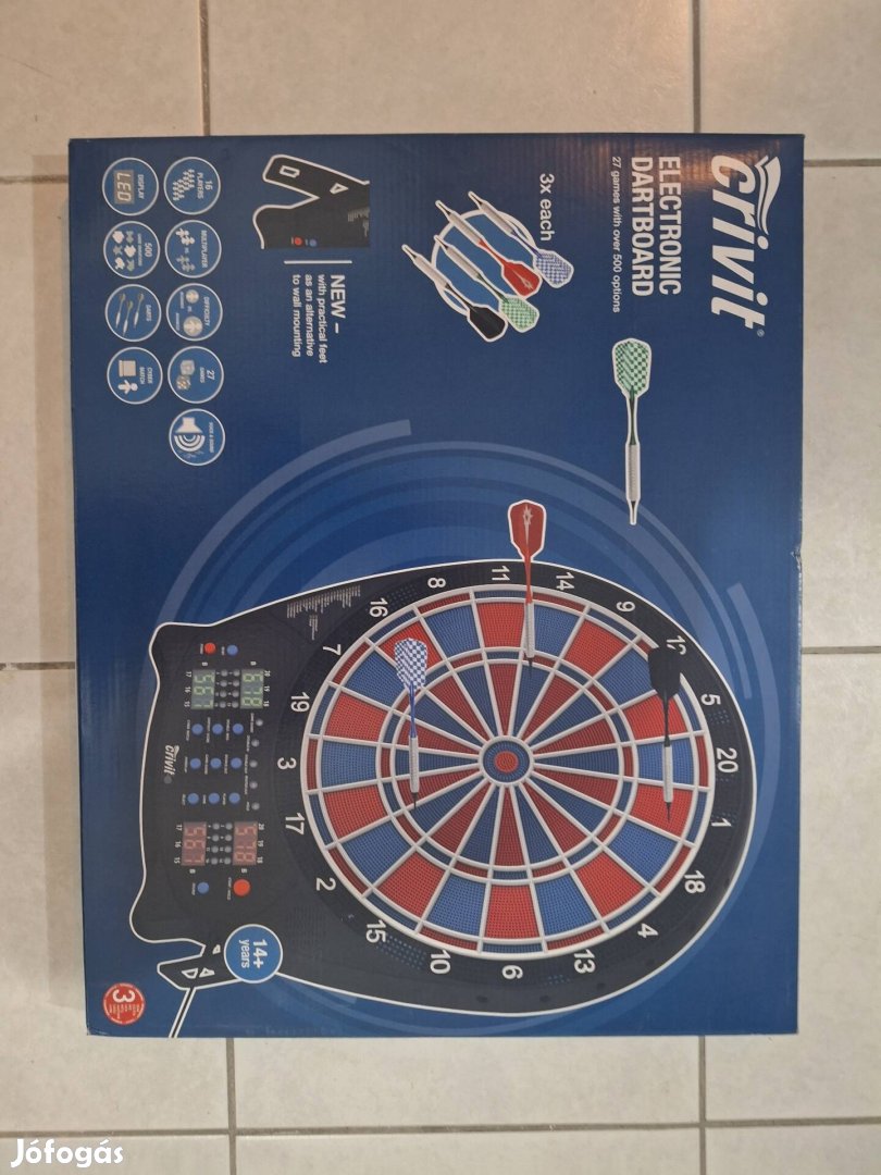 crivit elektromos dartstábla