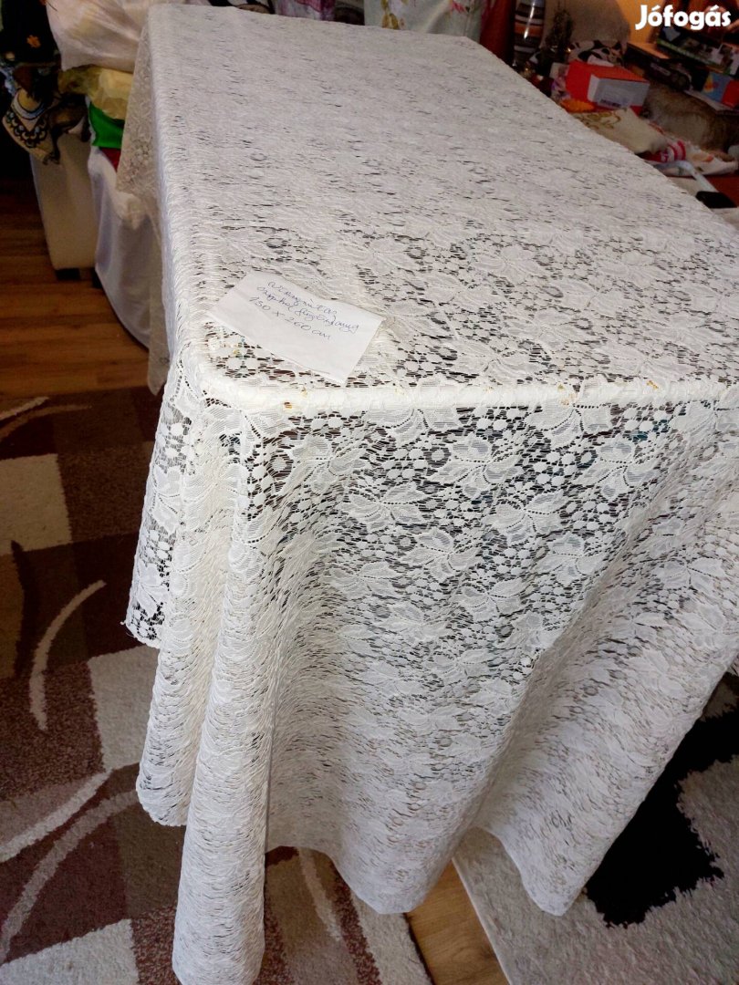 csipkefüggöny anyag 130x260 cm