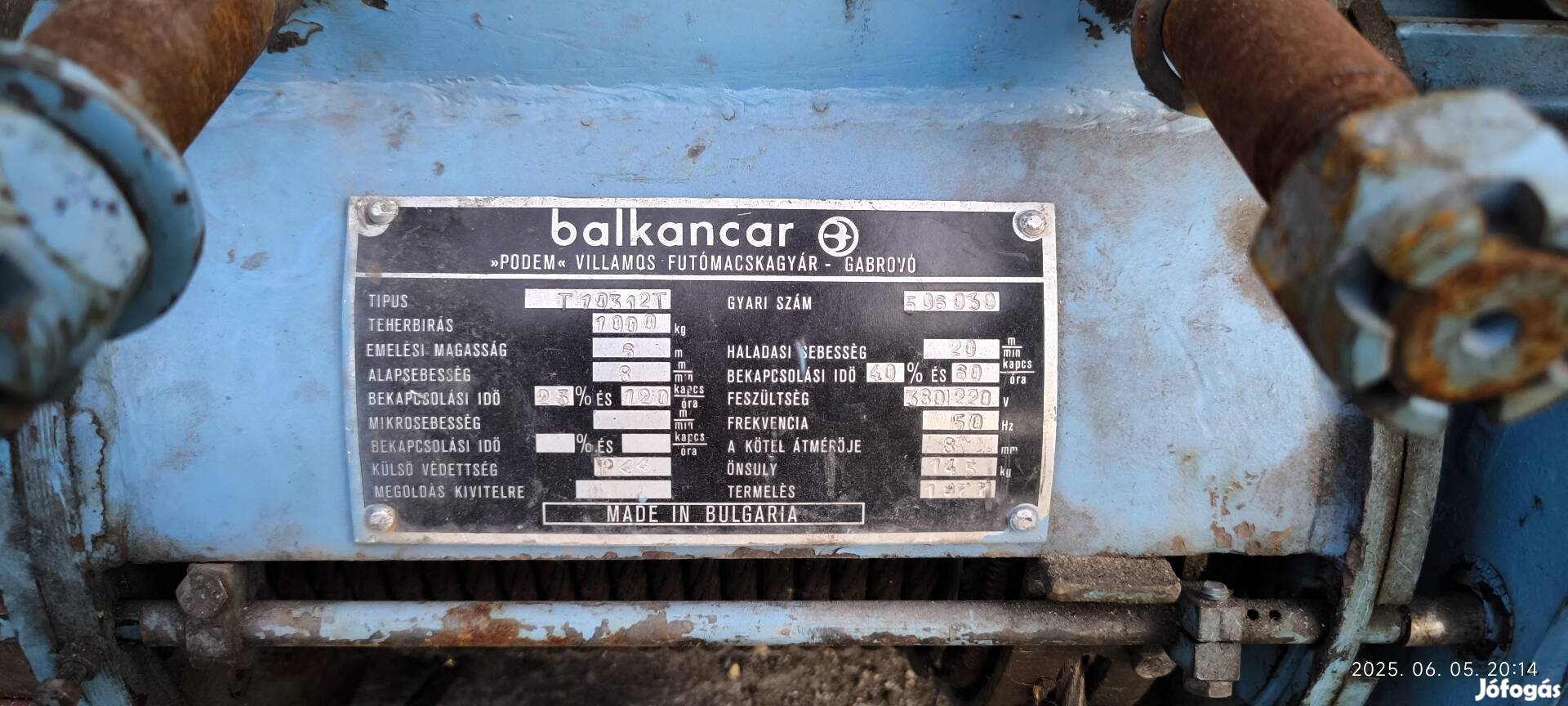 csörlő motor, felvonó motor