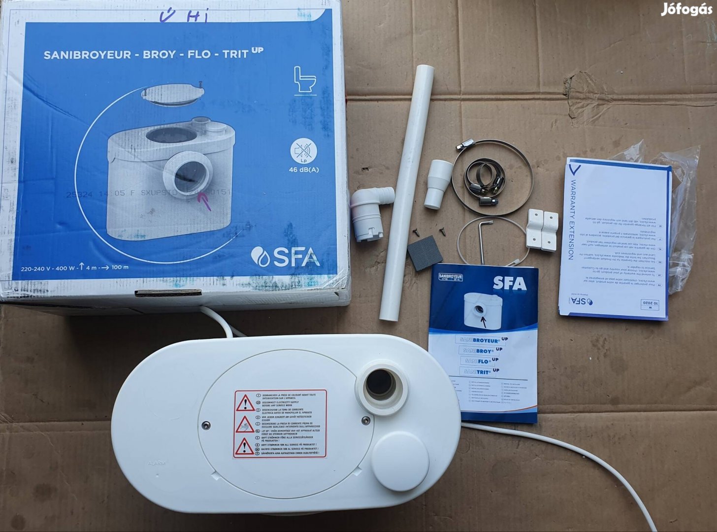 darálós WC Szennyvíz átemelő szivattyú SFA - Silent Saniflo