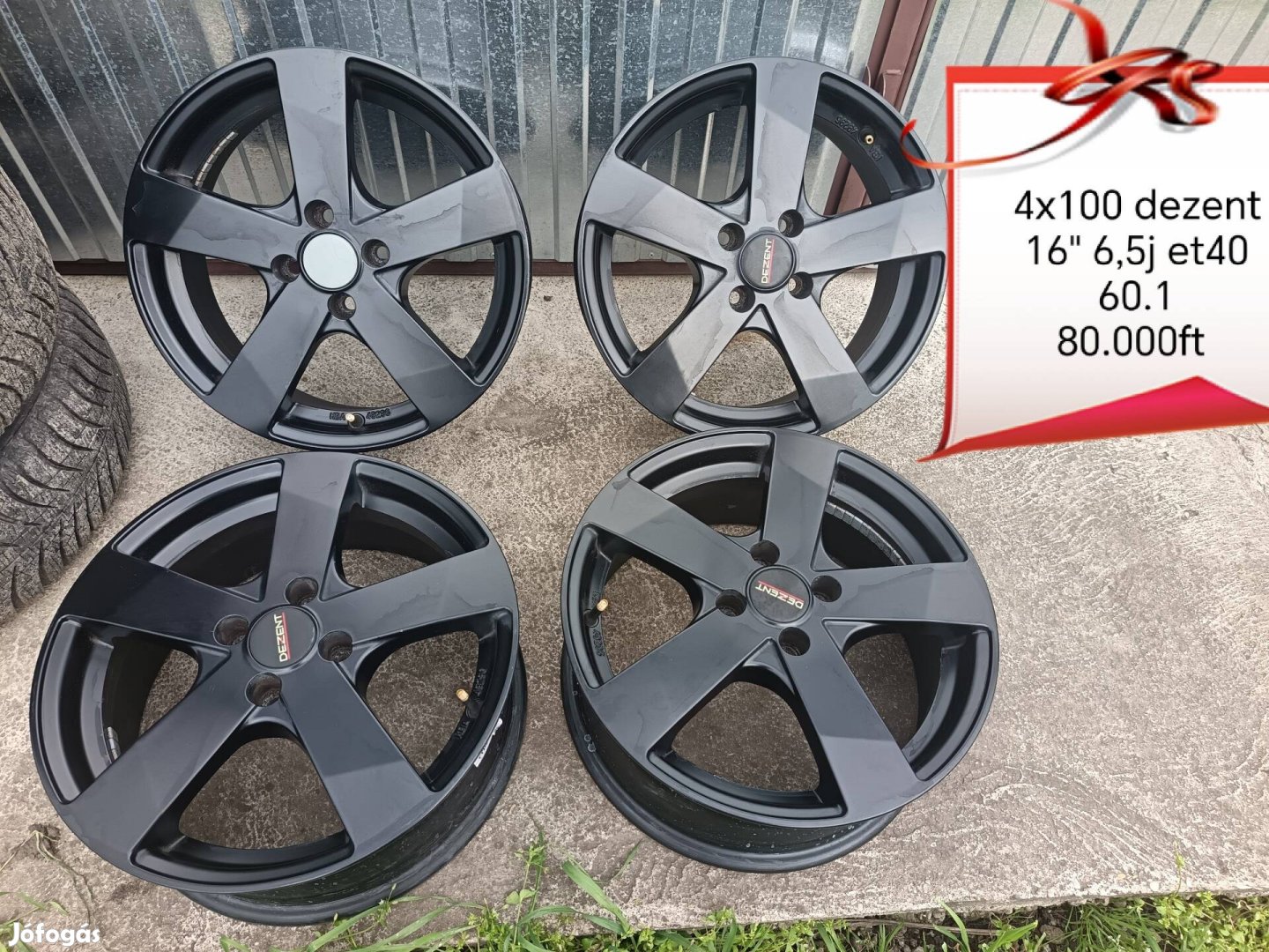 dezent 4x100 16 col alufelni szett 