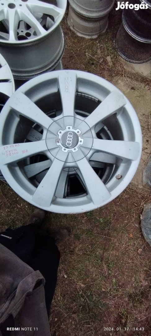 dupla osztokoros  5x100 5x112 es R17 es alufelni szett 