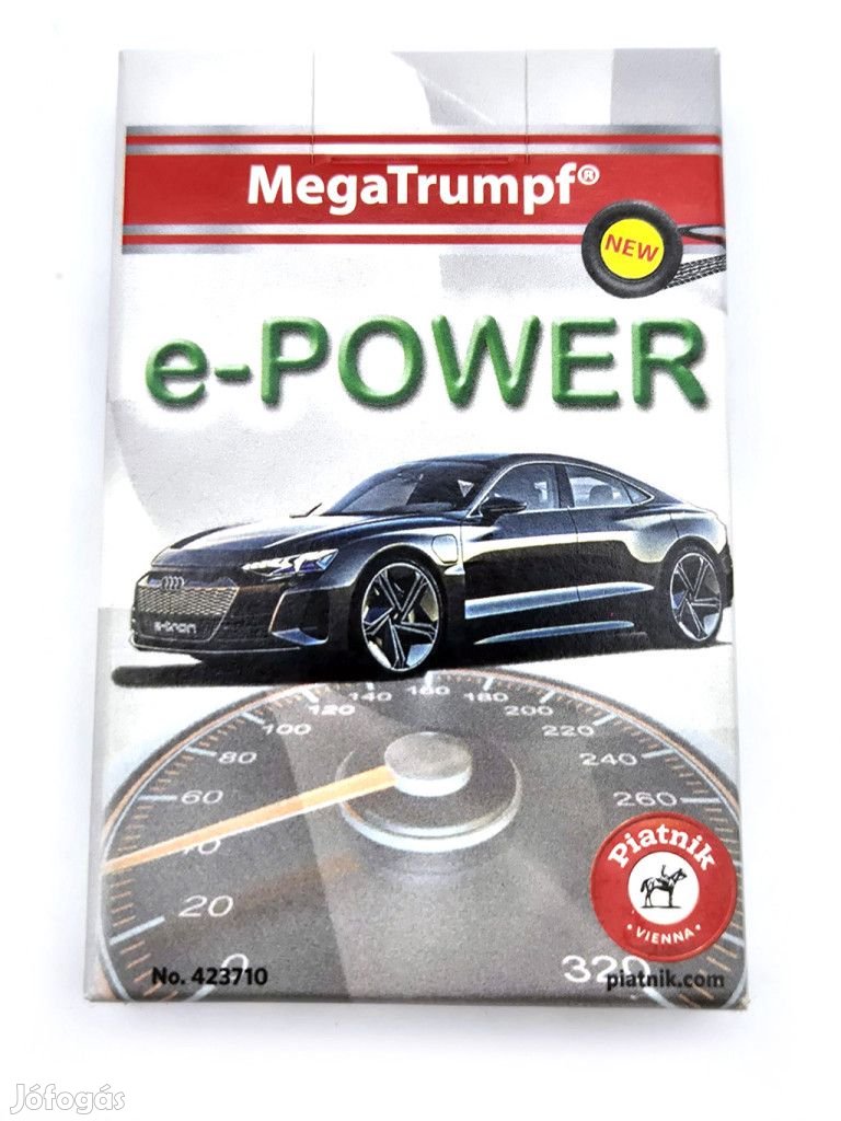 e-Power elektromos autók autós kvartett kártya autóskártya