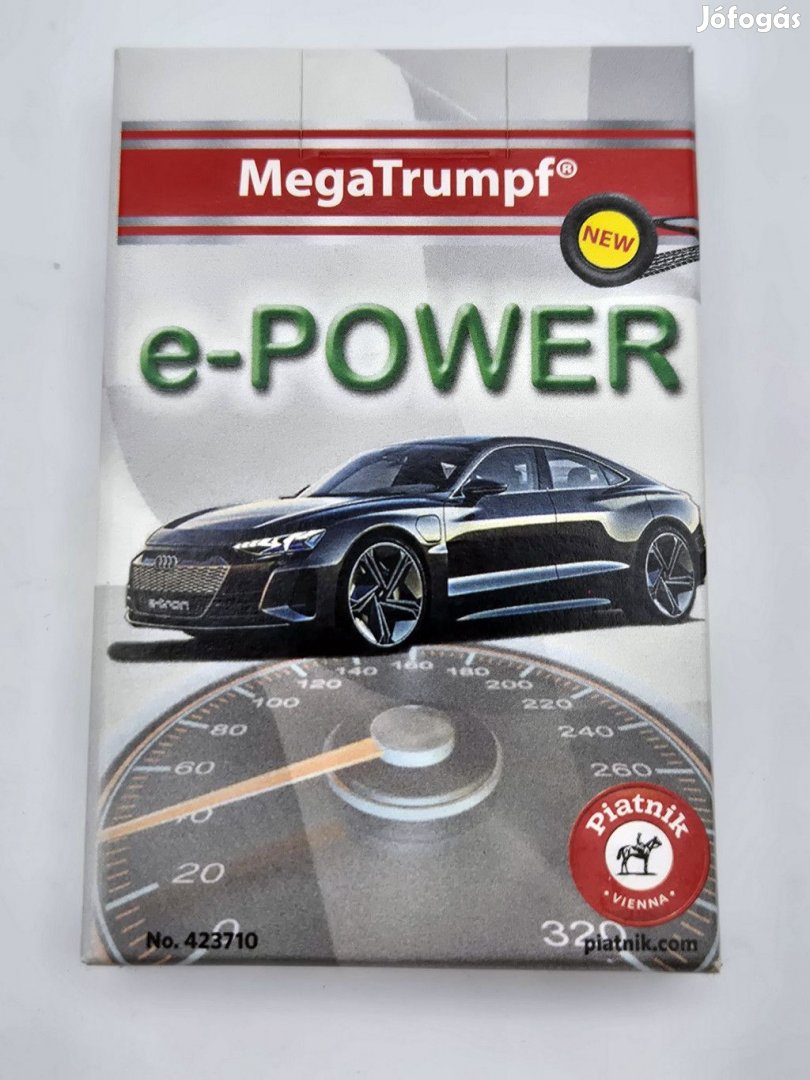 e-Power elektromos autók autós kvartett kártya autóskártya