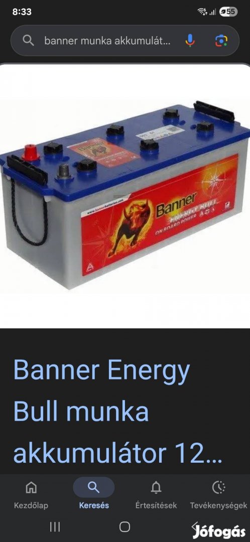 eladó 3db banner munka akumlátor