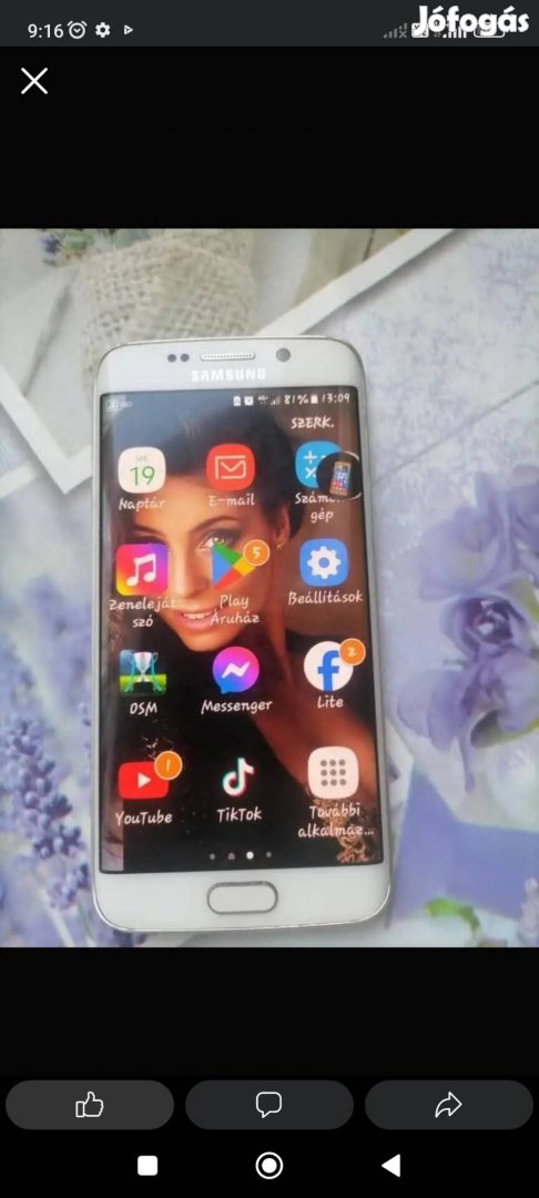 eladó Samsung Galaxy s6 edge hibátlan állapotú 