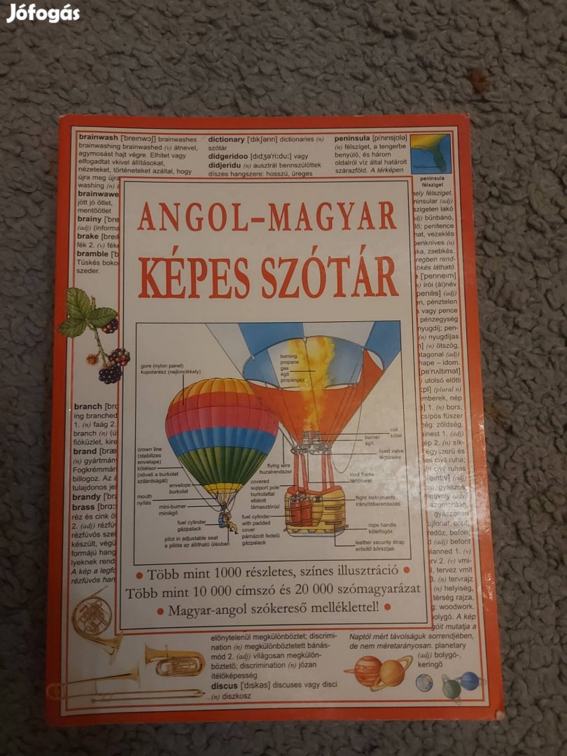 eladó angol-magyar képes szótár