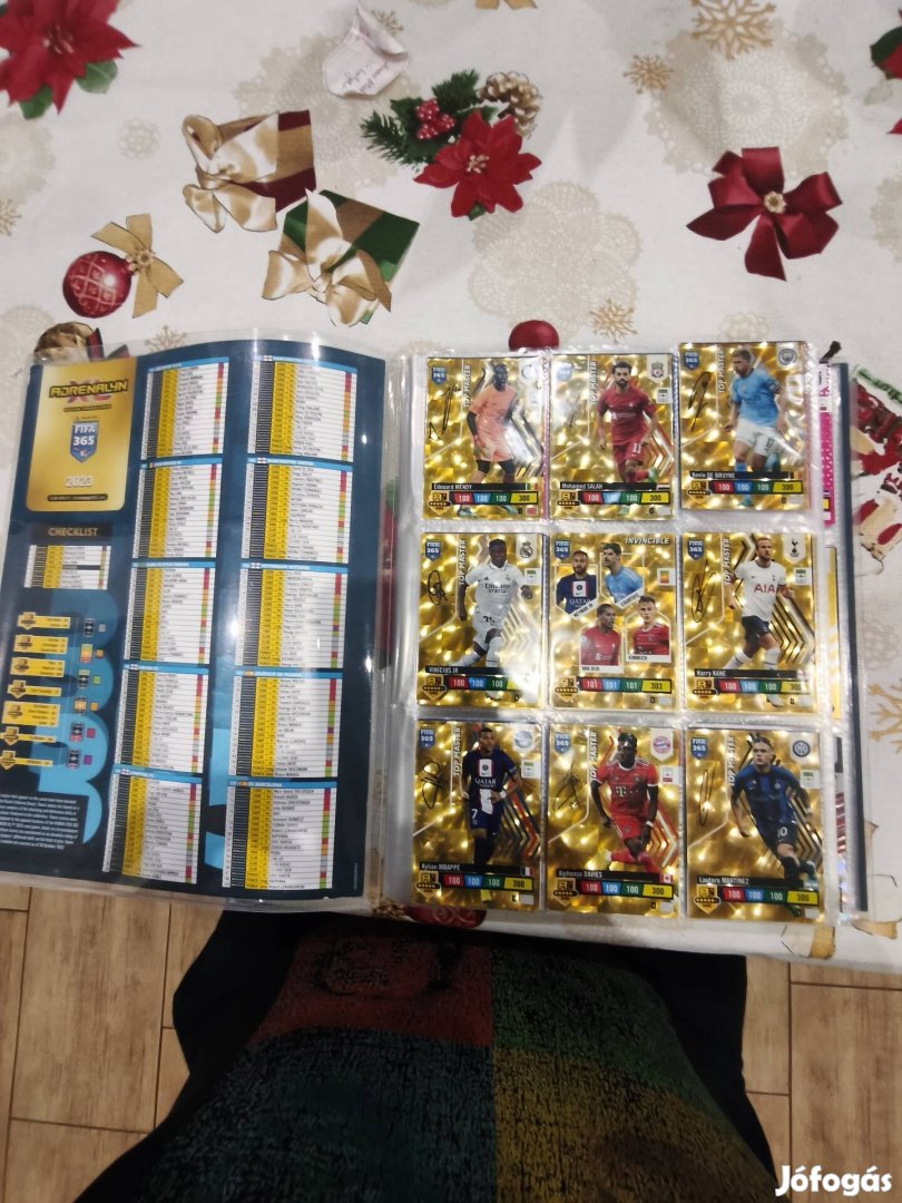 eladó fociskártya album