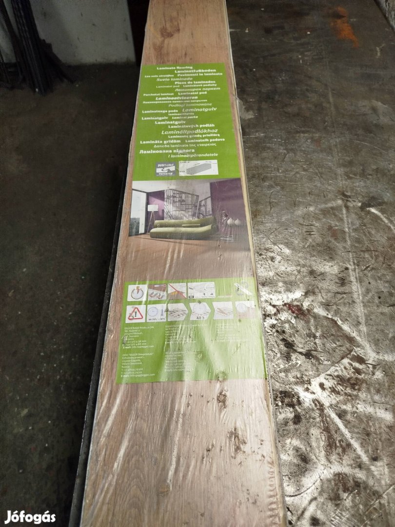 eladó laminált parketta 13,65 négyzet meter