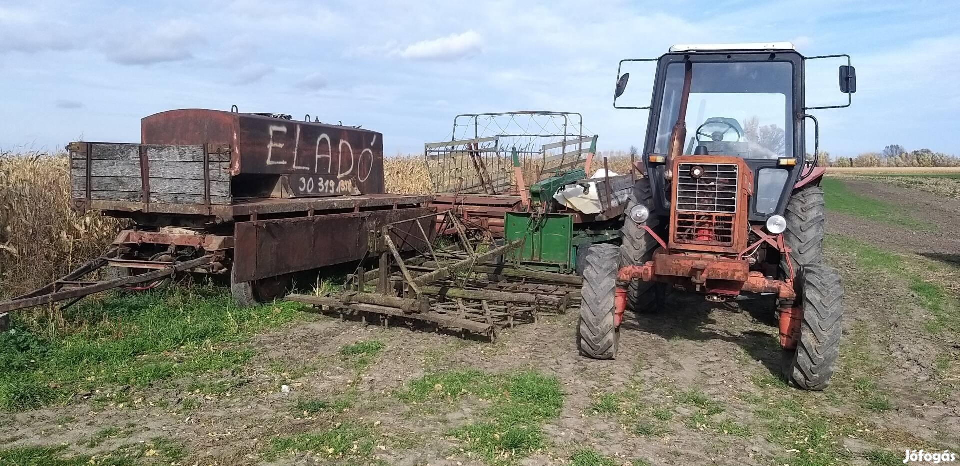 eladó mezőgazdasági gépek