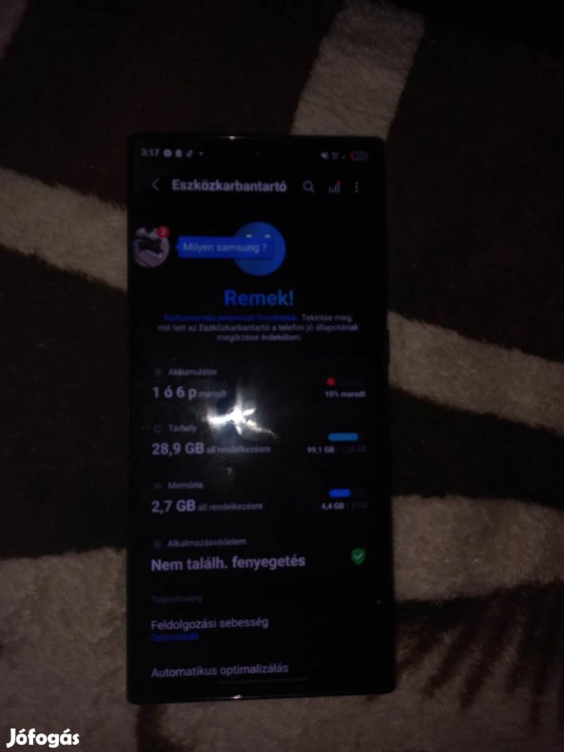 eladó samsung s22 ultra