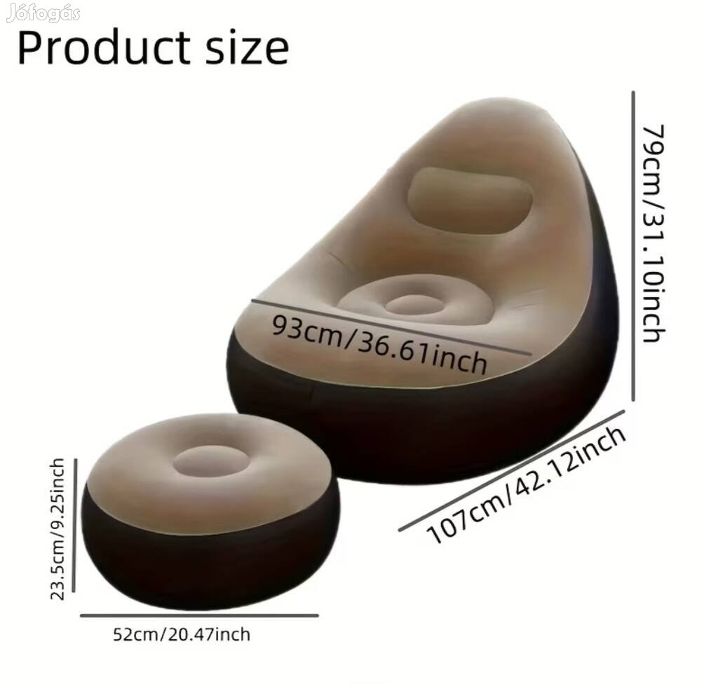 eladó új felfujható fotellábtartó