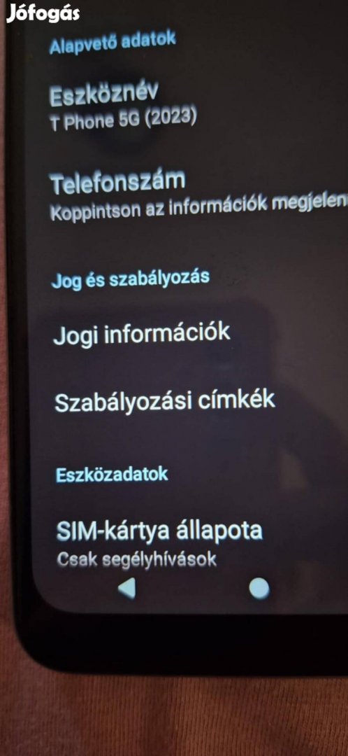 eladó váltás miatt T-Phone 5G 2023