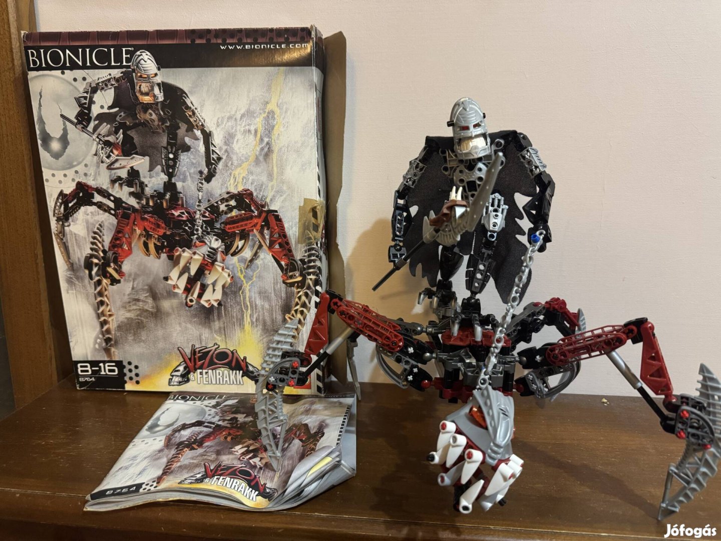 elkelt Lego bionicle Vezon&Fenrakk doboz+ leírás