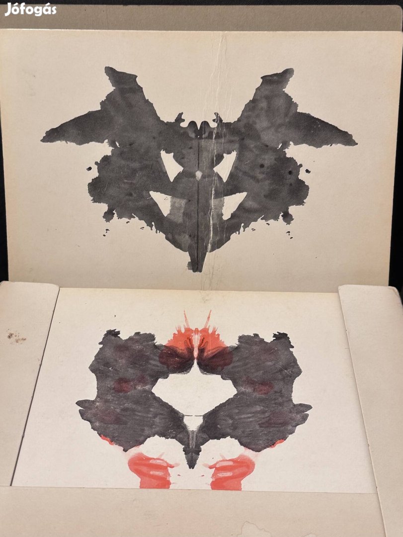 eredeti Rorschach táblák Mérei - Rorshach próba 5 kötetes kéziratával