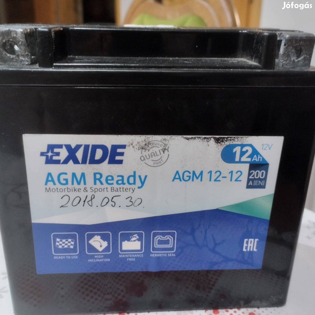 exide agm 12-12 akkumulátor 