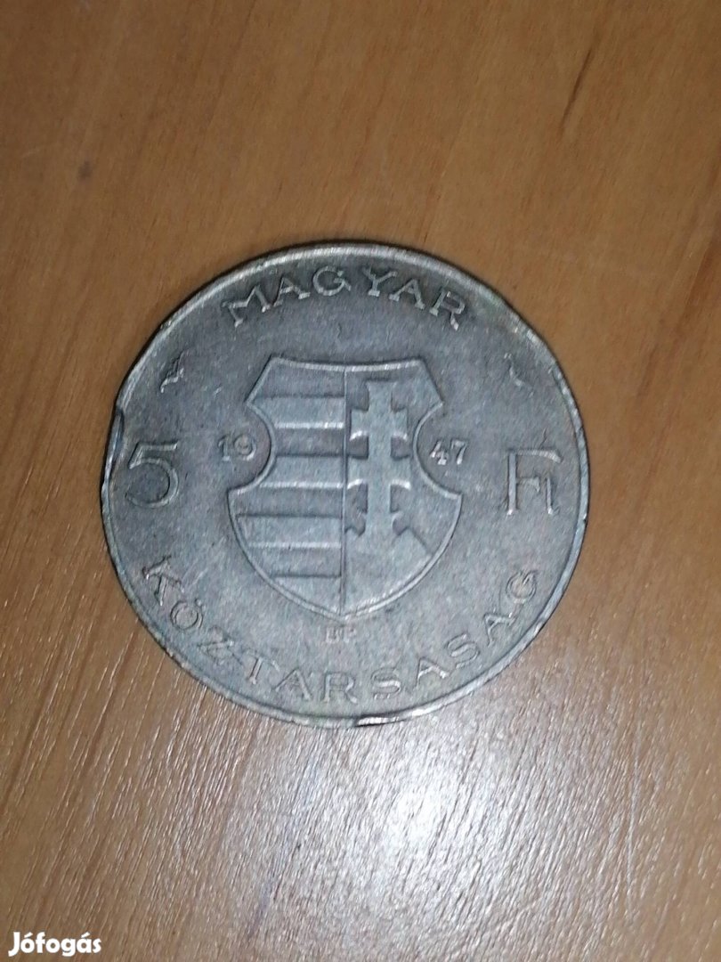 ezüst Kossuth 5 forint 1947