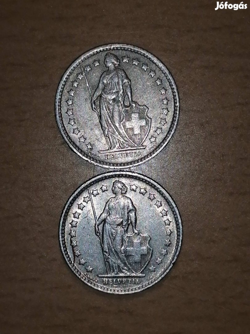 ezüst Svájci 1/2 frank