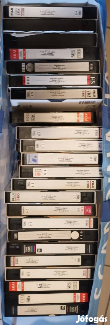 felvett vhs kazetta 45 db 4000ért!!!