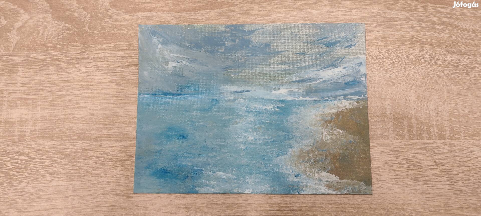 festmény háborgó tenger