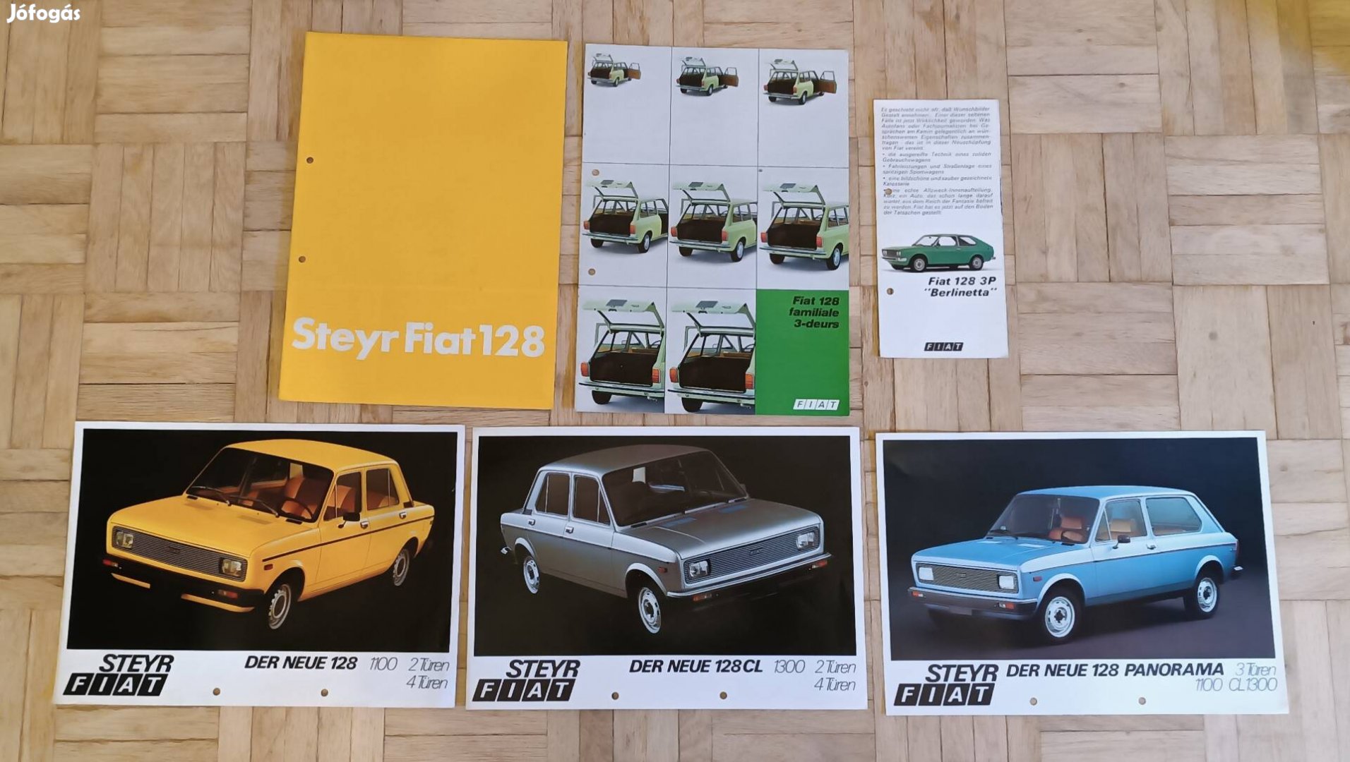 fiat 128 gyári prospektus eredeti katalógus OT veterán 