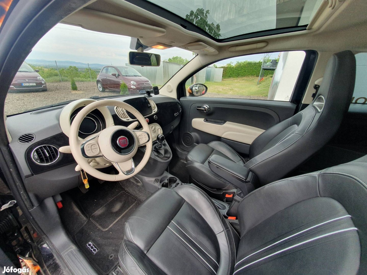 fiat 500 üvegtető