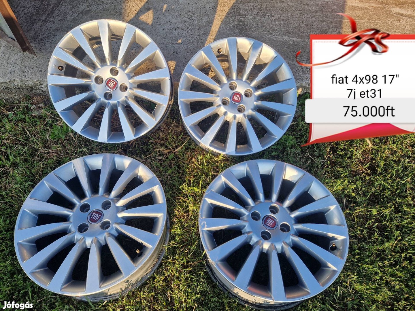 fiat bravo 4x98 17 col alufelni szett 