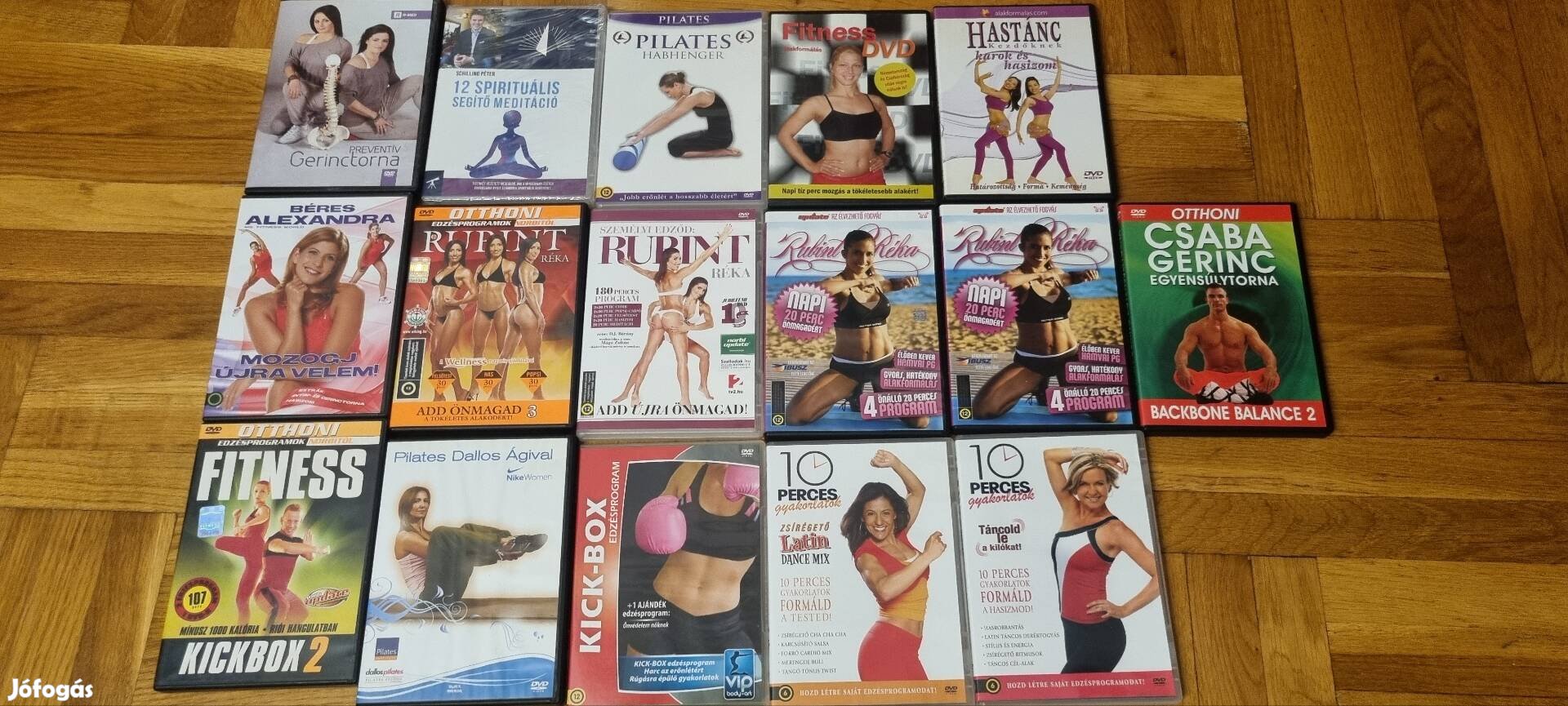fitnesz ,jóga dvd lemezek