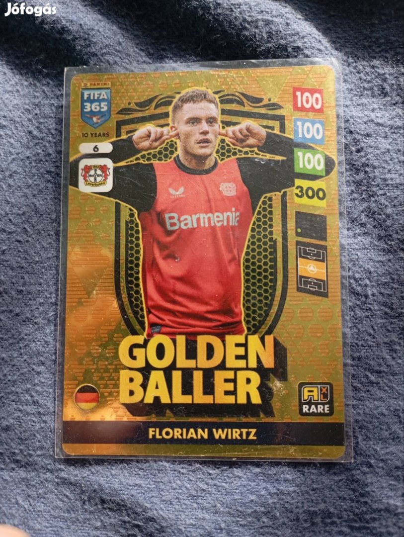 fociskártya golden baller Floran Wirtz