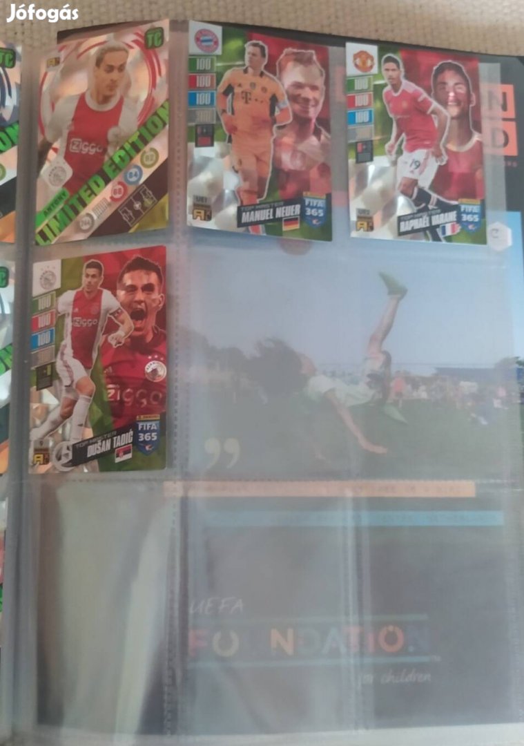 fociskártyák limited edition, premium edition,ami a képeken van
