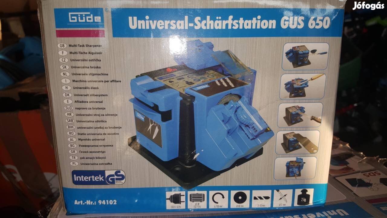 fúróélező köszörű gép Güde GUS 650