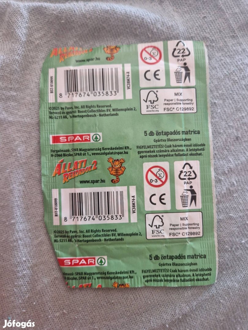 garfield matrica 