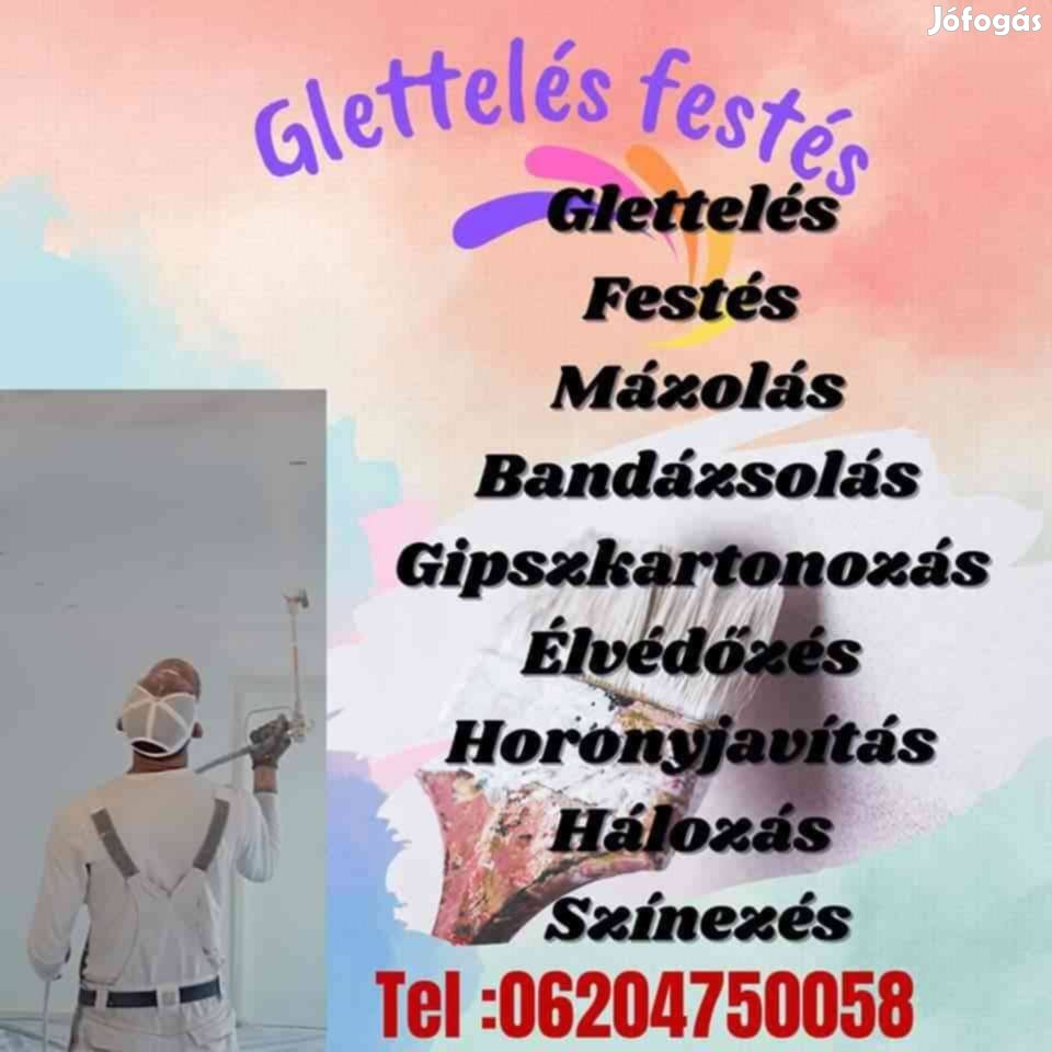 glettelés festés 