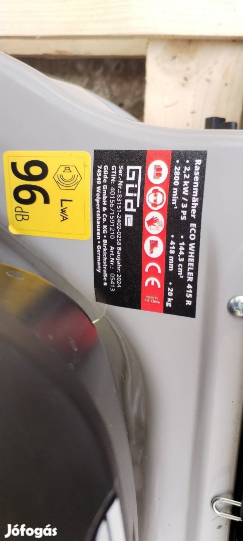 gude 415 R benzin motoros fűnyíró 