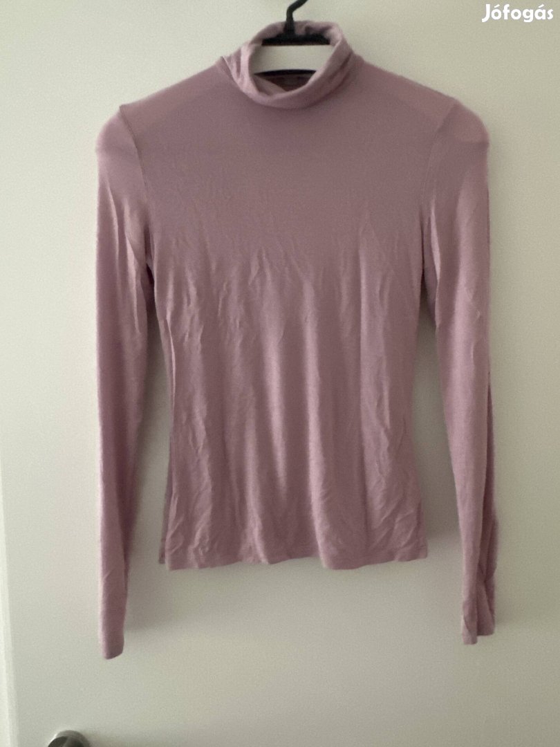 hm női pamut garbó rózsaszín színű xs méretű eladó