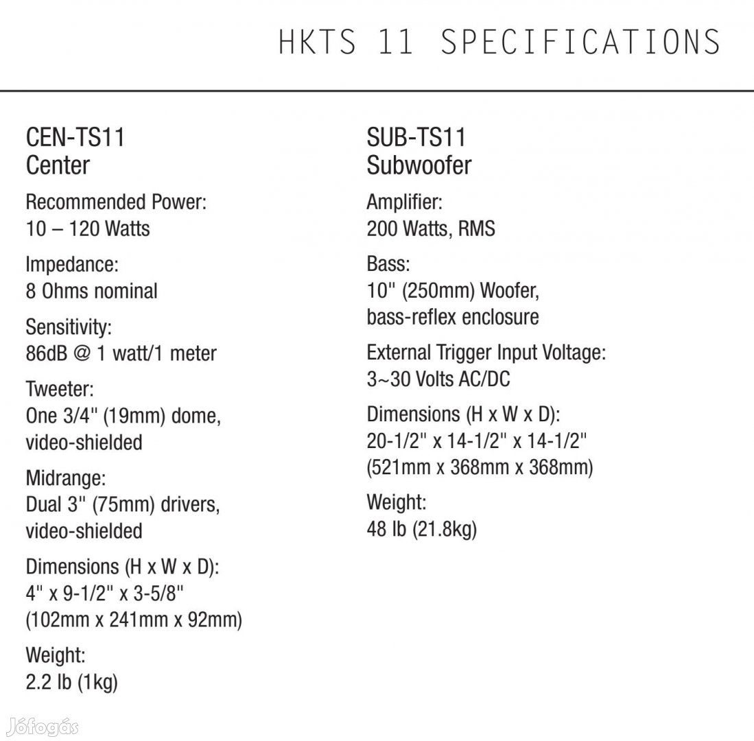 harman/kardon Hkts11 5.1