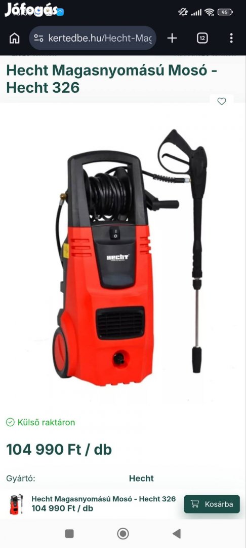 hecht 326 magasnyomású mosó