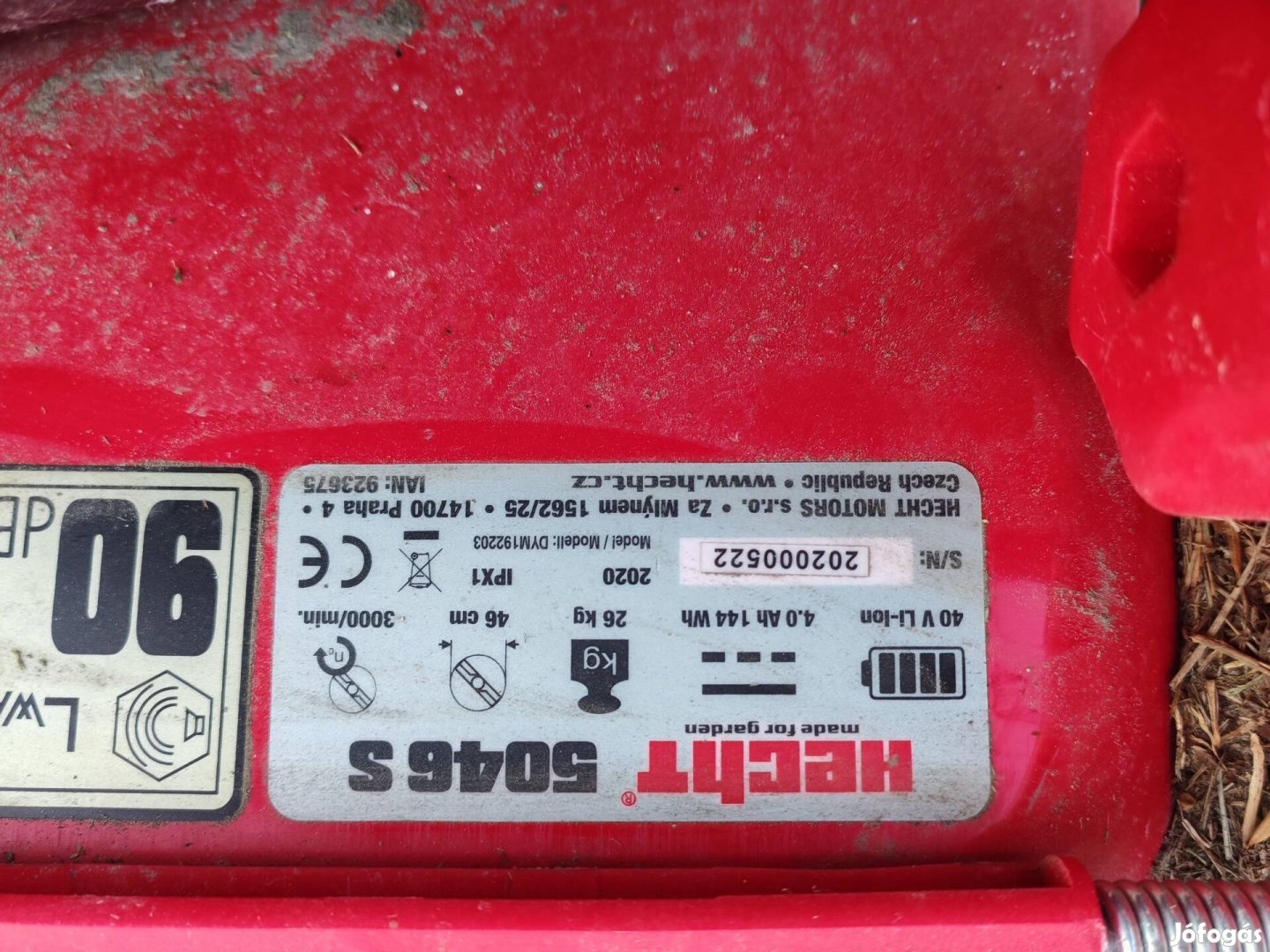 hecht akkumulátoros önjáró fűnyíró 