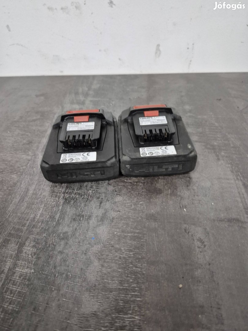 hilti 12 volt 4 Ah akkumulátor 2db