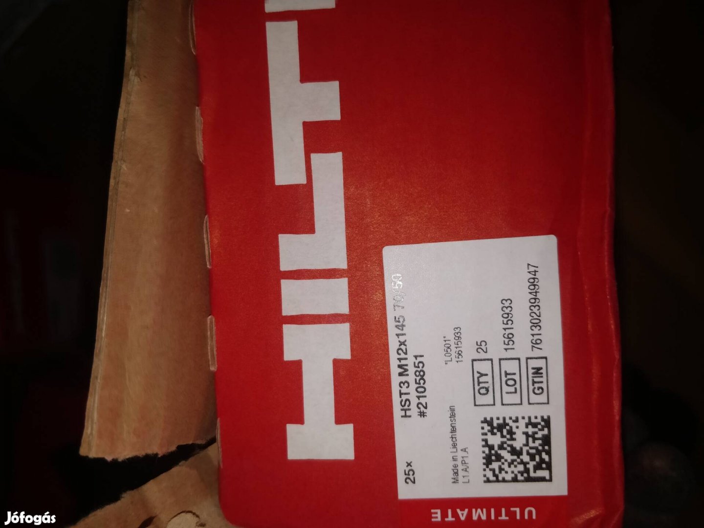 hilti tő csavar töb toboz 25DB/doboz