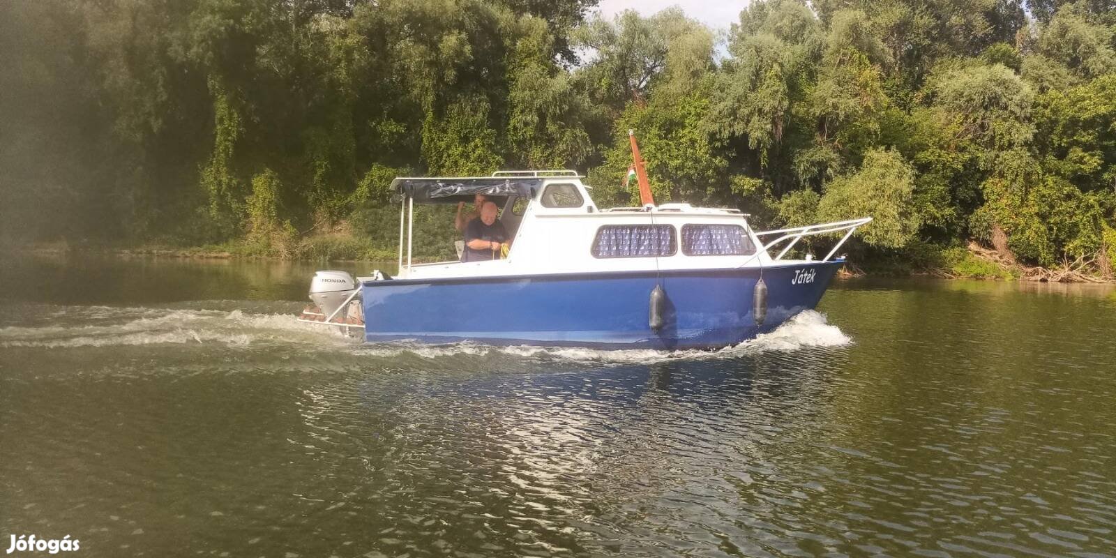 holland vas hajó , 20 le-s Honda motorral